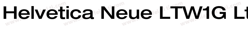 Helvetica Neue LTW1G LtEx字体转换